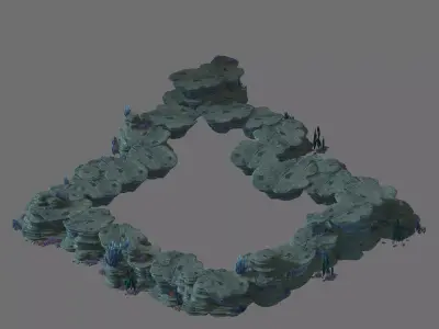 Game Model - Seabed Cliff 1 3D model