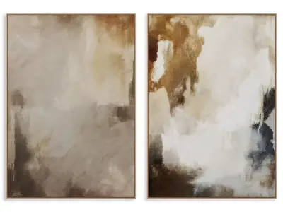 Abstract Painting Frame set 3D model 366