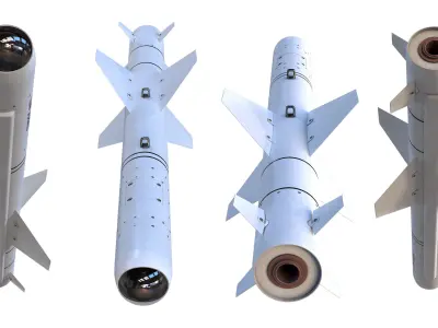 CM-502KG missile Low-poly 3D model