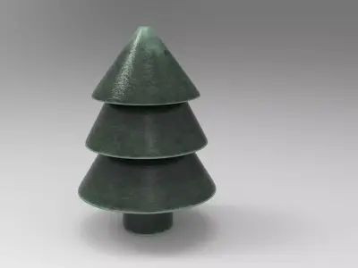 Huu Christmas Tree Low-poly 3D model
