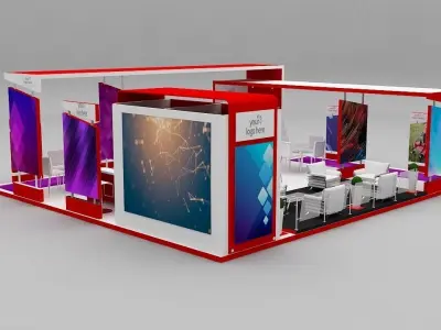Stall Exhibition 3D model buy