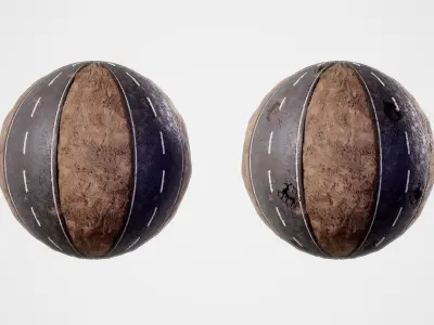 PBR Desert Road Texture Texture