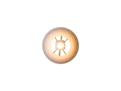 Table Lamp Twisted Base 3D model