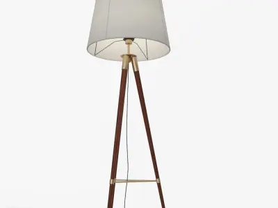 Mid-Century Tripod Floor Lamp by West Elm 3D model