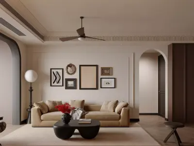 apartment interior scenes           3D model