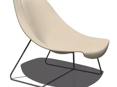 Oyster Light Armchair by i4Marini 3D model
