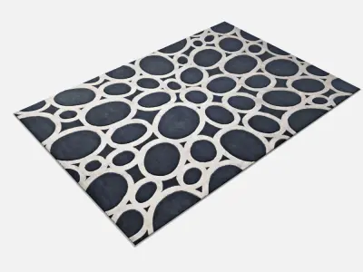 Carpet david-rockwell-silverrings-rug 3D model
