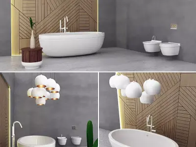 Bathroom furniture modern 3D model