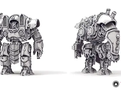 Dark Techno - Servobots 3D print model