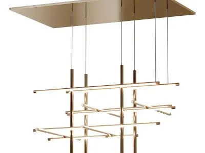 Labyrinth Intersections LED Chandelier 3D model