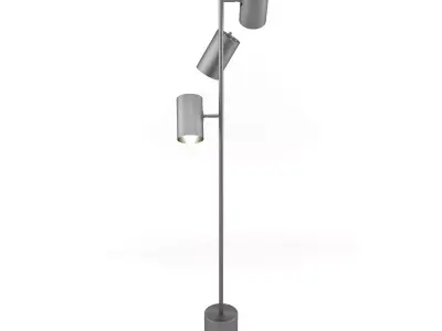 Floor Lamp Silver 3D model