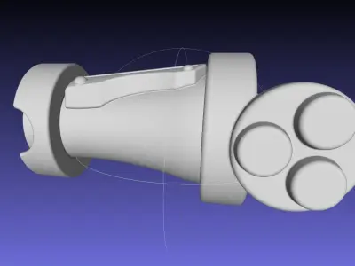 Street Fighter Cammy Gauntlet And Glove Back 3D print model