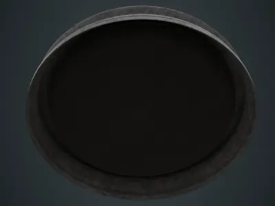 Fountain 1B Low-poly 3D model