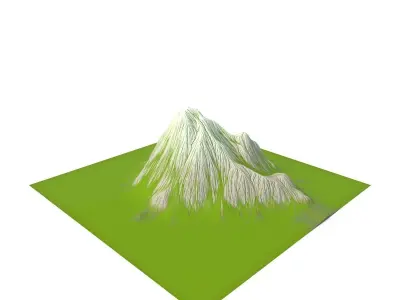 Mountain Low-poly 3D model