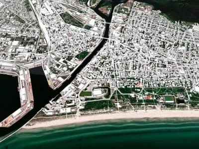 Cityscape Liepaja Latvia 3D model