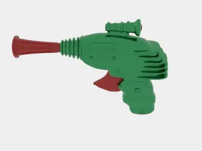 Post Space Raygun 3D model