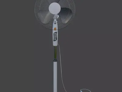Household floor fan 3D model