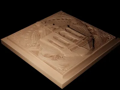 Lantern CNC 3d Print High Relief Sand Casting 3D print model