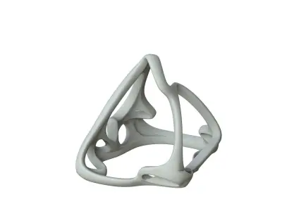 SciFi Cube Object No 61939 Low Poly Shape Low-poly 3D model