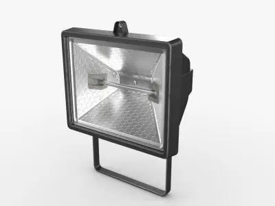 Halogen IP44 Floodlight Low-poly 3D model