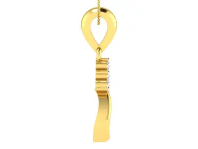 Solitaire Women Pendants 3dm STL FBX OBJ Render Details 3D print model