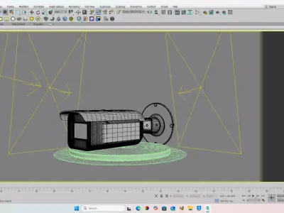 ANPR CAMERA Low-poly 3D model