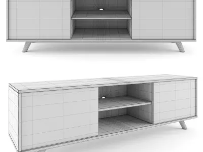 Wpro Marte TV bench 3D model