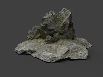 Rock 3-10 Low-poly 3D model