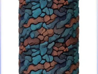 Stylized Stone Floor Seamless Texture Texture 24