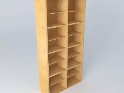 Shelf Cabinet DOORS HREG4FP 22 12 BRW Milano Oak 3D model