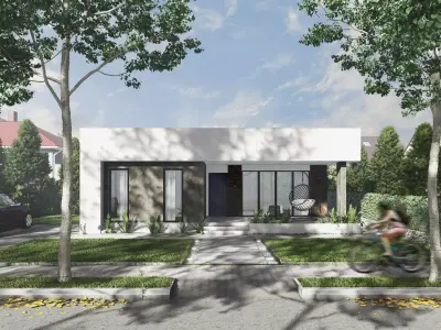 Small modern house - Lumion scene 3D model