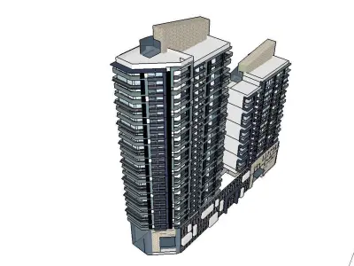 vacation spot-Resort-Fashion Leisure Hotel-0125 3D model