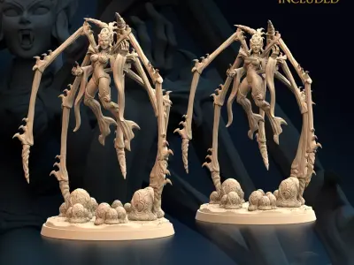 Spider Woman - Nightmare Stalker C Nude and Normal 3D print model