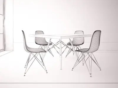 Home and Restaurant - The Dining Table 09 3D model