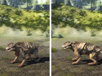 Fantastic Creature 4 Low-poly 3D model