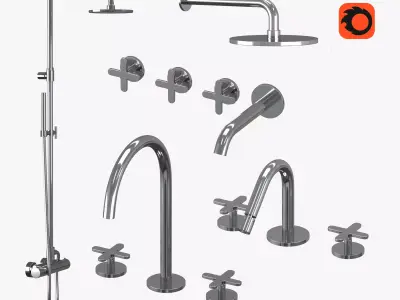 Mixer set Azzurra Linea 3D model