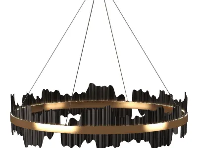 Nera Modern Ring Chandelier 3D model