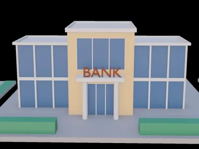 Low Poly City Mini Pack Low-poly 3D model