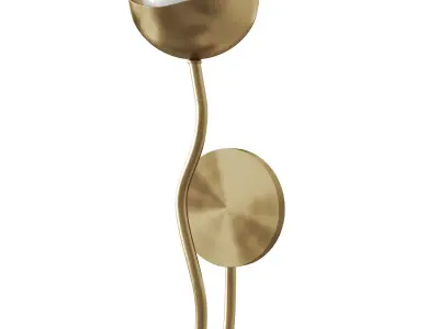 Lamp Kukka Sconce Low-poly 3D model Low-poly 3D model