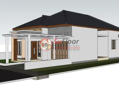 House 10x20m code 468- Sketchup 3D model 3D model 3D model