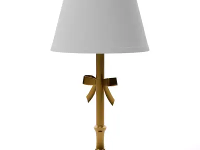 Ava Ribbon Table Lamp Low-poly 3D model