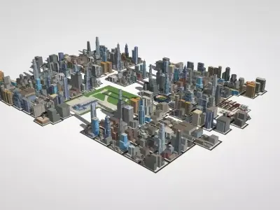 over 50 buliding city 3D model