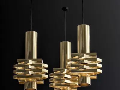 Tri cone pendant light by J  Hoogervorst 3D model