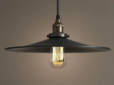 Chandelier Loft Cone Pendant 36 3D model