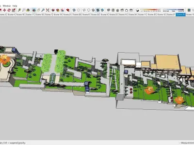 Sketchup Landscape Park 181 3D model