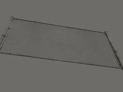 Chain Link Fence 3D model