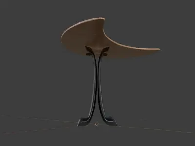 Luna Table Low-poly 3D model