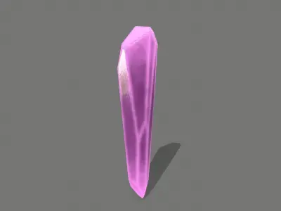 Crystal Set amethyst Low-poly 3D model purchase
