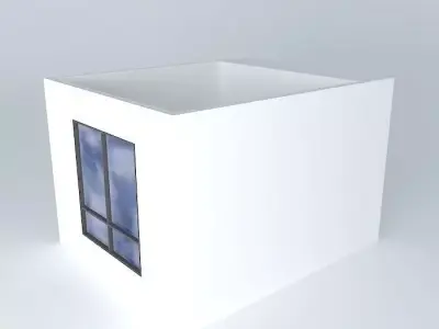 nararoom cube with window Free 3D model