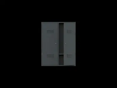Locker Low-poly 3D model